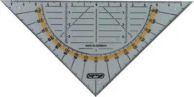 Produktbild von Herlitz Geodreieck Hypothenuse: 160 mm transparent
