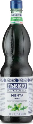 Produktbild von MIXYBAR-PFEFFERMINZE-FABBRI Minzsirup 1L PET-Flasche - Sciroppo Di Menta aus Italien - ohne Konservierungsmittel Getränkesirup geeignet für Cocktails