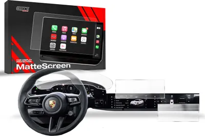 Produktbild von Matte Autodisplayfolie 3in1 für Porsche Taycan (2019-2025), Grizz Protector