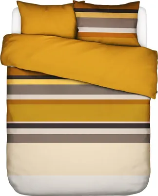 Produktbild von Essenza Satin-Bettwäsche Edith  Farbe Mustard Größe 155x220+80x80cm AL