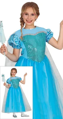 Immagine prodotto di Guirca costume da principessa del ghiaccio bambina 10-12 anni 10-12 anni