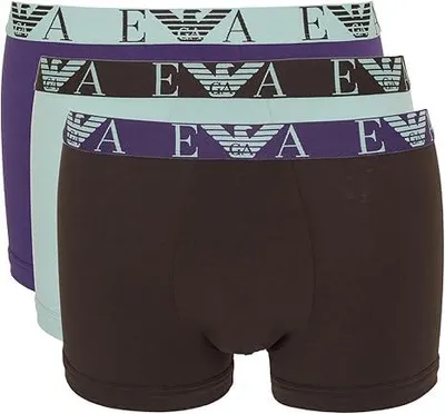Immagine prodotto di Boxer uomo EMPORIO ARMANI parigamba confezione 3 capi elastico a vista cotone elasticizzati articolo EM000259 AF10778, M, Cotone 95%,Spandex 5%