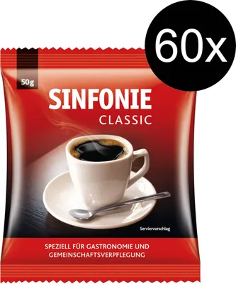 Produktbild von SINFONIE Filterkaffee Classic gemahlener Röstkaffee Großpackung 60 Portionen à 50 g