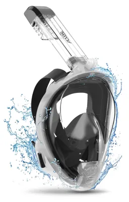 Immagine prodotto di Maschera da snorkeling ACURE per adulti, SN04 Maschera da snorkeling Maschera integrale con supporto per fotocamera rimovibile, doppio design antiappannamento, maschera da immersione sicura CO2 per adulti e adolescenti