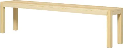 Zdjęcie produktu dla Ławka 3-Osobowa, Solidna Drewniana Ławka W Stylu Wiejskim, Ława Kuchenna, Do 330 Kg, Drewno Sosnowe, Naturalne
