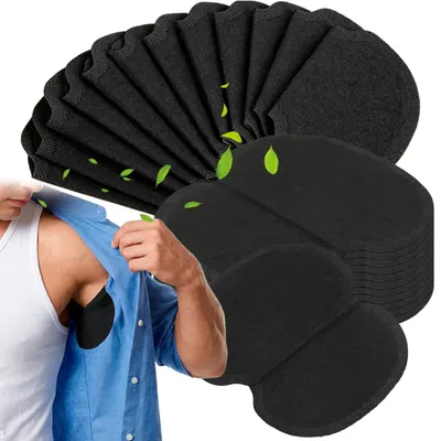 Produktbild von Schweißkissen 60 Stück - Achsel Schweißkissen - Absorbierend - Vliesstoff - Für Damen/Herren - 12 cm x 8,2 cm - Achselpads