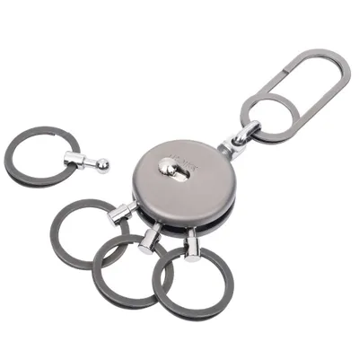 Produktbild von TROIKA PATENT EASY, Schlüsselring, Grau, Messing, Metall, Rund, Uni, Alle