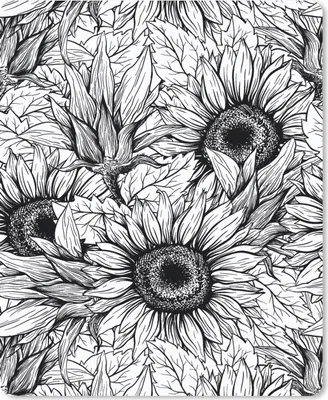 Produktbild von MuchoWow® Mauspad Mousepad Blumen - Sonnenblume - Muster 19x23 cm - Mousepads - Maus Mat - Pad - Mausunterlage - Mauspads - Spielen