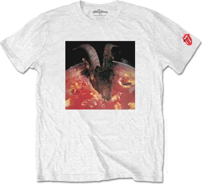Produktbild von The Rolling Stones Goats Head Soup (Sleeve Print) T-Shirt mit kurzen Ärmeln White L