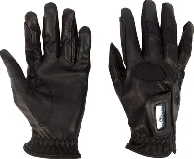 Produktbild von Dublin Unisex Leder-Show-Reitsporthandschuhe WB996 (XL) (Schwarz)