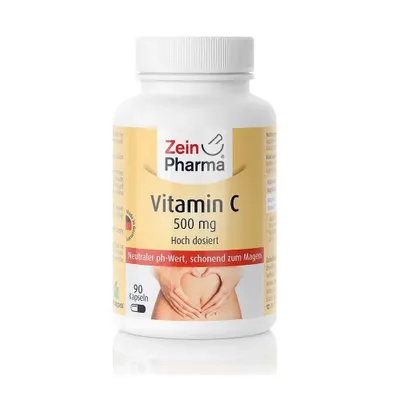 Obrázek produktu pro Zein Pharma vitamin C, pufrovaný, 500 mg, 90 kapslí 13734