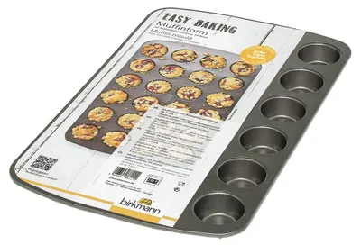 Produktbild von BIRKMANN 24er Mini-Muffinform, L 39 x B 24,5 x 2 cm, Antihaftbeschichtung