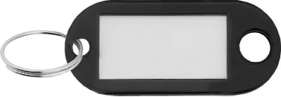 Produktbild von CombiCraft Schlüsseletikett 48x22mm Schwarz- 100 Stück