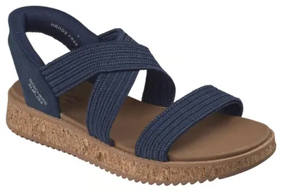 Produktbild von Skechers Damen Sandalen 114424-NVY – Bequeme Sommerschuhe mit gepolstertem Komfort-Fußbett, Marineblau 37 EU