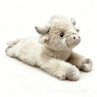 Produktbild von Highland Kuh Kuscheltier 40 cm Plüschtier Flauschige Hochlandkuh