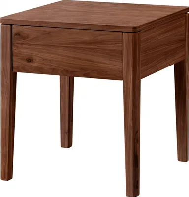 Produktbild von HASENA Lounge Nachttisch Styly extra hoch Nussbaum geölt