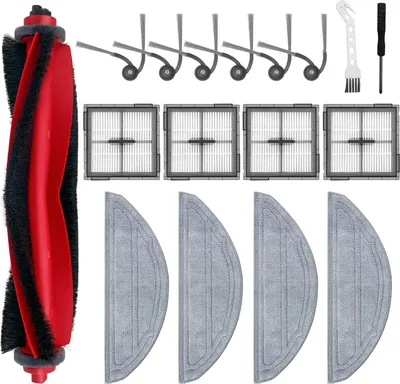 Produktbild von Zubehör für Roborock Q10 S5/ Q10 S5+ Roboter-Staubsauger,1 Hauptbürste,4 HEPA-Filter,4 Wischpads,6 Seitenbürsten,1 Reinigungsbürsten,1 Schraubendreher