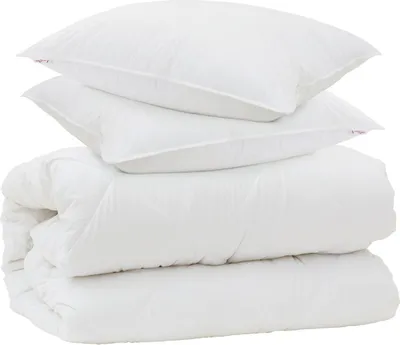 Imagen del producto de vidaXL: Juego de edredón y fundas de almohada (3 piezas), color blanco, microfibra