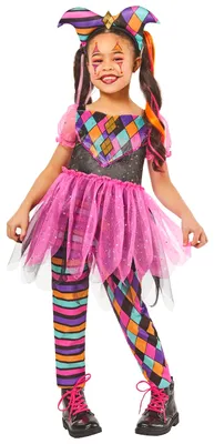 Produktbild von Rubie's Harlekin-Kostüm für Mädchen, Größe 9–10 Jahre