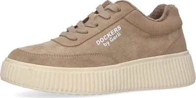Produktbild von Dockers Damen-Schnürhalbschuh Beige-Grün, Farbe:beige/schlamm, EU Größe:37