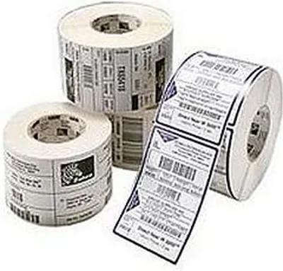 Produktbild von Etikettenrolle Zebra 800264-155 Weiß (21480 Schlagwörter)