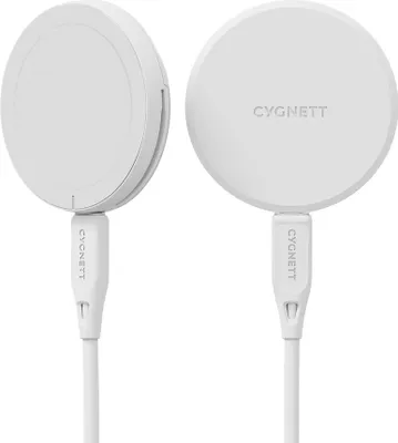 Obrázok produktu pre Cygnett ChargePuck Qi2.0, Vnútorný, USB, Bezdrôtové nabíjanie, 1,2 m, Biela