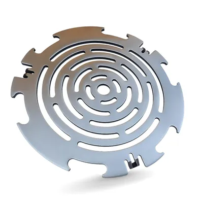 Produktbild von Becker Design® - Grillrost & Grilleinsatz für Feuerplatte ⌀ 20cm ( EUROPE) Silber - Grillaufsatz Feuertonne & Kugelgrill (rund) legierter Stahl