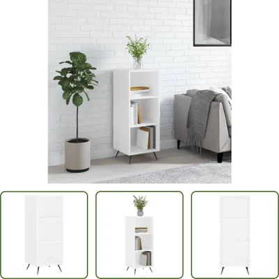 Produktbild von The Living Store Regalschrank Weiß 34,5x32,5x90 cm Holzwerkstoff