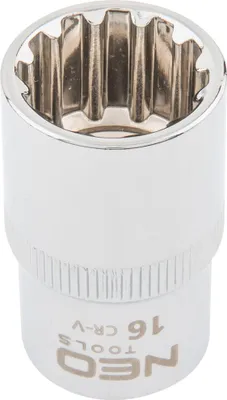 Zdjęcie produktu dla NEO TOOLS Nasadka Spline 1/2", 16 mm