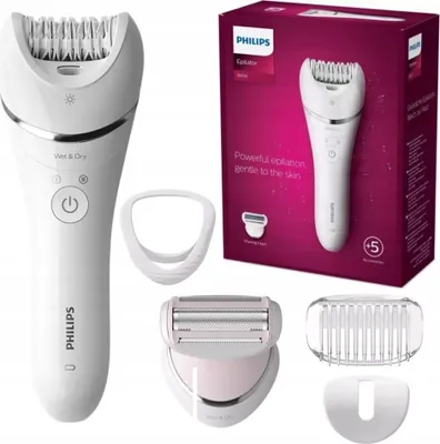 Obrázek produktu pro Philips | Epilátor Series 8000 BRE710/00 - Vodotěsný - Ergonomický - Šetrné odstraňování chloupků