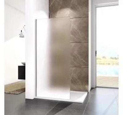 Produktbild von AICA Walk in Dusche 120x200cm 10mm Duschabtrennung NANO ESG- Milchglas für Duschwand ohne Tür Duschkabine