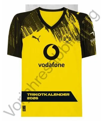 Obrázek produktu pro Kalendář 2027 BVB Borussia Dortmund – kalendář s dresy, 34 × 42