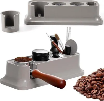 Produktbild von Kaffee-Tamper-Station, Holz, 51-58mm, für Espresso