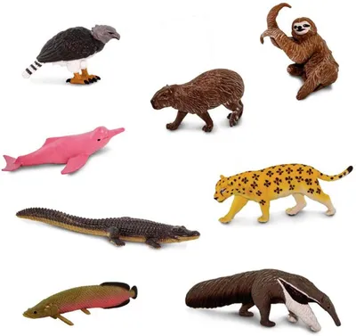 Produktbild von Safari Ltd Südamerikanische Tiere 8 Figuren Mehrfarbig Kinder Mehrfarbig One Size