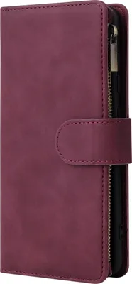 Produktbild von Mobigear Zipper  Samsung Galaxy A51 Hülle Klapphülle Geldbörse - Rot