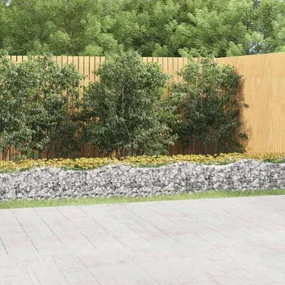 Obrázek produktu pro vidaXL Gabionové vyvýšené lůžko s vysokým obloukem 800x50x50 cm Pozinkované železo