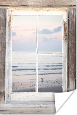 Produktbild von MuchoWow® Poster Durchblick - Strand - Vogel 20x30 cm - Papierdruck