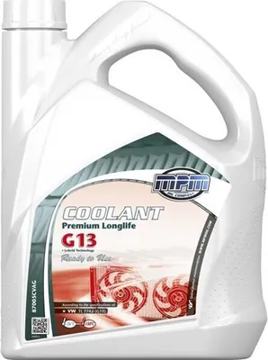 Produktbild von MPM Premium Longlife G13 Kühlmittel Kühlerfrostschutz 5L Rot Antifreeze Fertigmischung G13