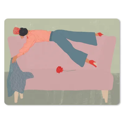 Produktbild von MuchoWow® Mauspad Mousepad Vintage - Frauen - Design 40x30 cm - Mousepads - Maus Mat - Pad - Mausunterlage - Anti Rutsch