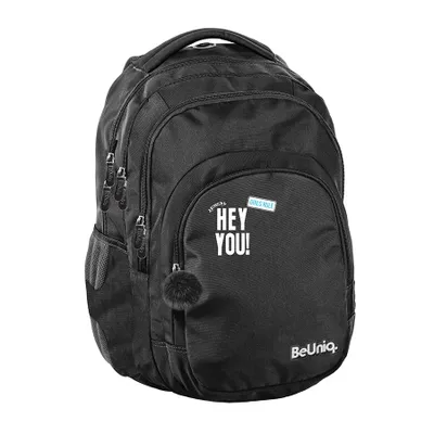 Produktbild von BeUniq Schulrucksack für Jugendliche schwarz