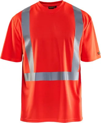 Produktbild von Blakläder High Vis T-Shirt 3382 1011 in div. Farben, Farbe:high vis rot, Größe:S