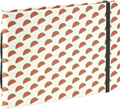 Image de Album photo Hama Melons 18 x 13 cm, 20 pages marron avec élastique