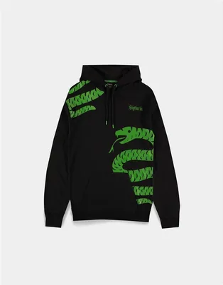 Immagine prodotto di Warner - Felpa con cappuccio da uomo Harry Potter Serpeverde