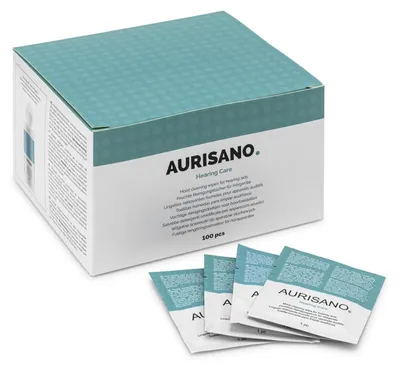 Produktbild von Biologisch abbaubare Reinigungstücher für Hörgeräte