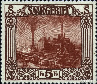 Produktbild von Briefmarken Saarland 1922 Mi 97 postfrisch Landschaftsbilder (III)