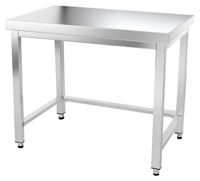 Produktbild von Arbeitstisch aus Edelstahl, 1000 x 700 mm, mit verstärkter Konstruktion – GOLDINOX