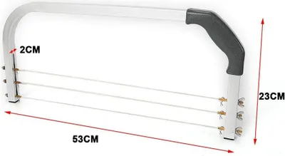 Image de Coupe-gâteau en acier inoxydable 3 fils,Diviseur de gâteau, scie à gâteau, coupe-gâteau, taille réglable