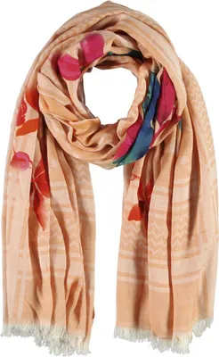 Produktbild von Jacquard-Schal mit Papageien-Print