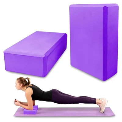 Produktbild von Yoga Block 2er Set, rutschfeste Blöcke aus EVA Schaumstoff für Erwachsene, geeignet für Yoga, Pilates und Meditation