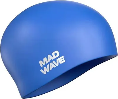 Obrázek produktu pro Madwave Silikonová plavecká čepice s dlouhými vlasy Blue Blue One Size